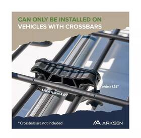 005-th-rrw64 Arksen 64 X 50 Inch Universal Extra Wide 150lb Heavy Duty Roof Rack Cargo Wit