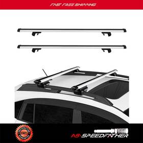 Asf116291r01 As Speedfather Aluminum Universal Cross Bar With Key Fits For High Raised Roof Rack 52 Inch