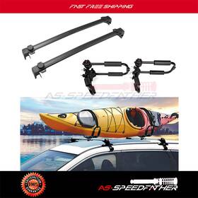 Ass8381500e0e As Speedfather 2x Black Cross Bar Adjustable Canoe Kayak Rack J For 2007-2017 Jeep Patriot