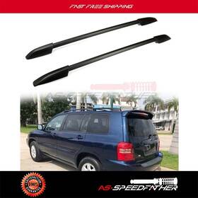 Pt106627b01 As Speedfather Fits 08-13 Toyota Highlander Black Roof Rack Rail Aluminum Carrier Pair