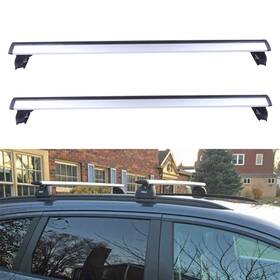 Aup104589oma Asucarparts Roof Rack Set Cross Bar For 2007-2016 Audi Q5 Q7 Aluminum Silver Luggage Carrier