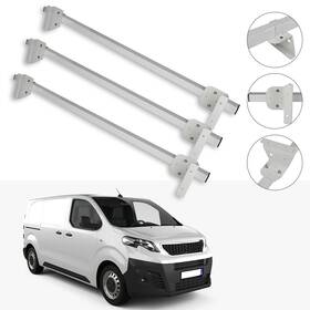 Aup109904oma Asucarparts Roof Rack Heavy Duty 3 Bar Gfy Van Ladder For Transit Cargo Low White