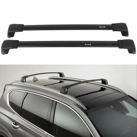 Aup111388oma Asucarparts Roof Rack Set Cross Bar Black For 19-23 Hyundai Santa Fe Luggage Cargo Carrier