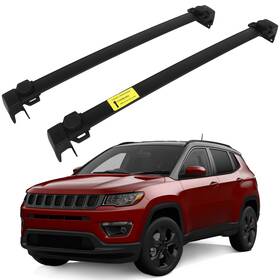 Aup174753oma Asucarparts 2x Roof Rack Cross Bar Aluminum Sport Luggage Carrier For 2017-2019 Jeep Compass