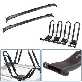 Aup833280oma Asucarparts Kayak Rack Roof Black For 15-20 Cadillac /chevrolet /gmc Luggage Carrier