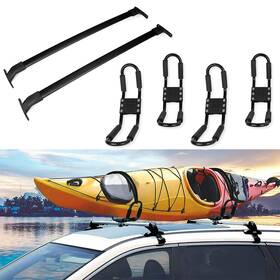 Aup838142oma Asucarparts Black 4 X Canoe Kayak Rack J Bar 2 Roof All For 2018 Ford Expedition