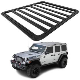Car111399oma Asucarparts Platform Roof Rack Kit For 2018-2023 Jeep Wrangler Jl Jt Luggage Carrier Basket