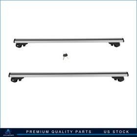 Aup106609aup101up Aup For Jeep Cherokee 2014-2021 Roof Rack Cross Bars Lockable Luggage Carrier Silver