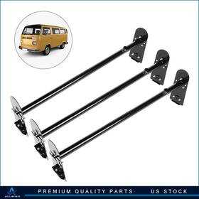Aup109895aup401up Aup Van Roof Top Ladder Rack 3 Bar Heavy Duty Steel Black For Chevy Dodge Usa Stock