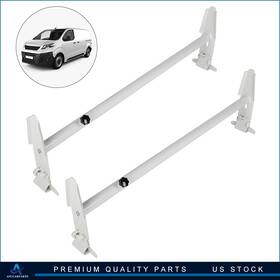 Aup109897aup101up Aup Removeable Roof Ladder Rack Van 2 Bars For Chevy Dodge Ford Gmc Express 500lbs