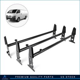 Aup109898aup101up Aup New Van Roof Ladder Rack Cargo Carrier Square 3 Rail For Chevy Dodge Ford Gmc