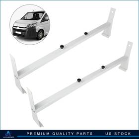 Aup109906aup101up Aup Pickup Truck Cap Topper 2 Bar Camper Shell Roof Van Ladder Rack Adjustable Steel