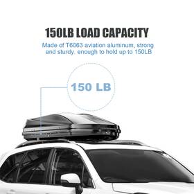 Aup117662010501up Aup Aluminum Roof Rack For 15-20 Jeep Cherokee Black Cross Bar Luggage Cargo Carrier