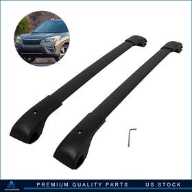 Aup161672aup201up Aup Roof Rack Rail Carries For 2019-2022 Subaru Ascent Cross Bar Aluminum Black