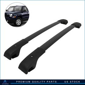 Aup161683aup101up Aup Black For 2007-2017 Jeep Patriot Top Roof Rack Cross Bars Carrier Luggage Pair