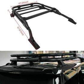 Aup1747590cpp Aup Roof Rack For 10-22 Toyota 4runner Trd Pro Style Free Extra Cross Bar Black
