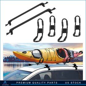 Aup83814601up Aup For Universal 48.43 Roof Rack 2x Cross Bar Cargo Luggage 4x Kayak