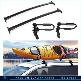 Aup83816201up Aup For 2016-2018 Ford Explorer Blk Top Roof Rack 2x Cross Bar Kayak
