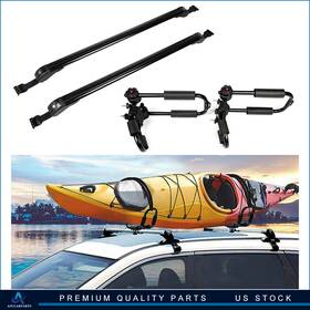 Aup83817101up Aup For 43.3 Inch Universal Aluminum Roof Rack Cross Bar Canoe Kayak Luggage Carrier