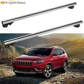 10006563 Auspartshouse Roof Rack Cross Bar For 2014-2021 Jeep Cherokee With Lock Luggage Carrier Aluminum