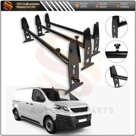 Aut1098980us Aut 3 Bars Van Roof Ladder Rack Bulky Tools Carrier For Chevy Gmc Express Ford Dodge