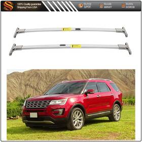 Aut Aut1182800us Roof Rack Cross Bars Fit For Ford Explorer 2016-2019 Luggage Carrier Silver