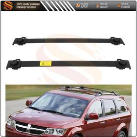 Aut1706890us Aut Roof Rack Set Cross Bar For 2009-2018 Dodge Journey Luggage Cargo Carrier Black