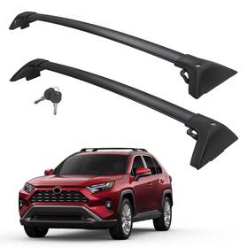 Autekcomma 797409148654 Toyota Rav4 Roof Rack Cross Bars 2019-2025 With Anti-theft Mechanism