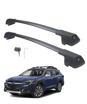 Autekcomma 797417122059 260lb Heavy Duty Lockable Roof Rack Cross Bars Replacement For Sub