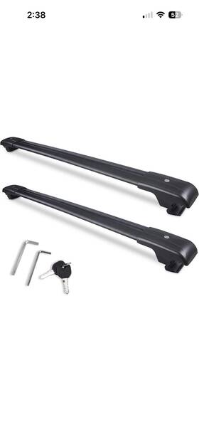 X002l17evz Autekcomma Heavy Duty Lockable Roof Rack Cross Bars