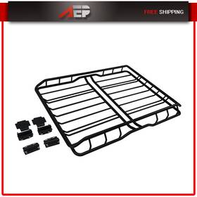 Ae135ng796p Auto Engineparts L64 Inch X W36.6 H5.9 Heavy-duty Universal Steel Roof Rack Basket Black