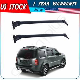 Adp1045860101s Autodayplu For 2009-15 Honda Pilot Black Aluminum Roof Rack Rail Cross Bar Luggage Cargo