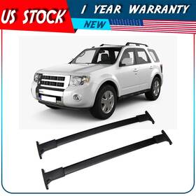 Adp106595audplus201s Autodayplu Black Aluminum Top Roof Rack Cross Bar Luggage Carrier For 13-19 Ford Expedition