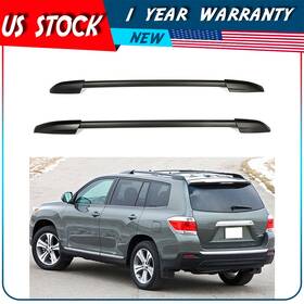 Adp106627010501s Autodayplu Us Stock Cargo Roof Rack Rail Fits For 2012 Toyota Highlander Black Aluminum
