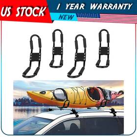 Adp109791adplus101s Autodayplu 2 Pairs Universal Kayak Rack J-bar Canoe Boat Surf Roof Cross Bar Carrier