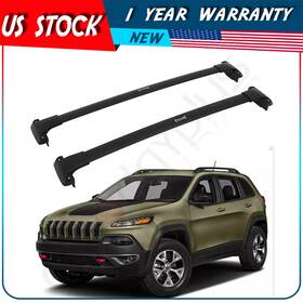 Adp117662010101s Autodayplu Aluminum Roof Rack For 2015-2020 Jeep Cherokee Cross Bar Luggage Cargo Carrier