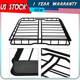 Adp1357960adplus101s Autodayplu Universal Steel Roof Rack Basket L64 Inch X W36.6 H5.9 Heavy-duty Black