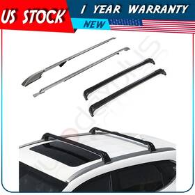 Adp838121101s Autodayplu Blk Roof Cross Bar For 05-16 Land Rover Lr3 And Lr4 Car Rack 2pair Cargo