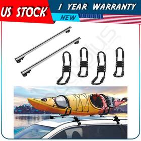 Adp838141101s Autodayplu For 2014-2018 Jeep Cherokee Blk Roof Rack Cross Bar Kayak Cargo