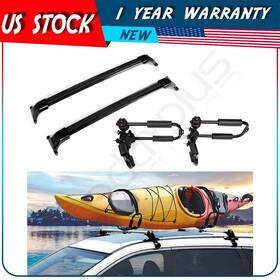Adp838167101s Autodayplu Roof Rack Cross Bar For 2017-2019 Gmc Black Aluminum And Kayak Luggage Steel