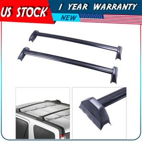 Adp104588040101s Autodayplus For Rack Cross 2005 Honda Cr-v Roof Bar Black Pair Set Luggage Carrier Us