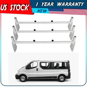 Adp109905ecdpp101dp Autodayplus Removeable 3 Bar Van Roof Ladder Rack Cargo Carrier Universal For Ford Chevy
