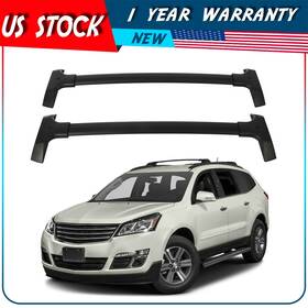 Adp11866cp281s Autodayplus For 09-17 Chevrolet Chevy Traverse Black Roof Rack Cross Bar Luggage Carrier