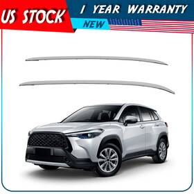 Adp131099ddp Autodayplus Roof Rack Side Rail Silver Cross Luggage Carrier For 2022-2023 Toyota Corolla