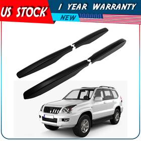 Adp160829ecdpp101dp Autodayplus Black For 03-09 Toyota Land Cruiser Prado Fj120 Roof Rack Rail End Shell Replace