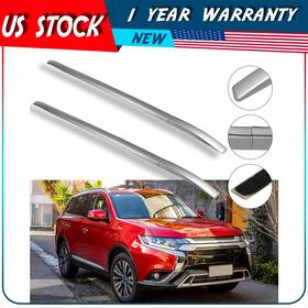 Adp160834ecdpp501dp Autodayplus For Mitsubishi Outlander 13-17 Rubber Roof Rack Side Rails Bar Set Luggage Cargo