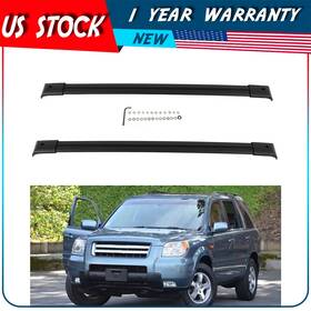 Adp161670ecdpp101dp Autodayplus Cross Bars For Honda Pilot 2003-2008 Aluminum Black Carrier Top Roof