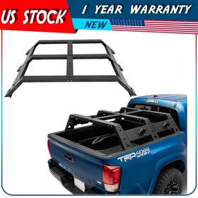Adp16953cp554s Autodayplus Steel High Bed Rack Truck Luggage Carrier For 2005-2022 Toyota Tacoma Black