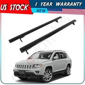 Adp174752mie Autodayplus Cross Bars For 2011-2017 Jeep Compass Roof Rack Set Cargo Luggage Black Aluminum