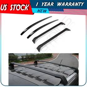 Adp838118101s Autodayplus Roof Cross Bars Side Rail For 2017-19 Mazda Cx-5 Set Black Aluminum Carrier